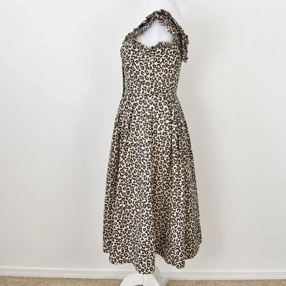 Sea New York Lottie Leopard Midi Dress - 0 - Picture 7 of 11